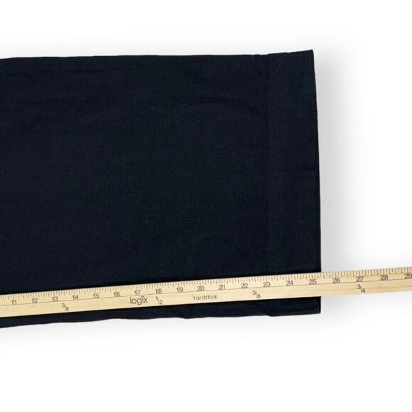 Madewell Women's Linen Blend Straight Leg Crop Pant Size 12 Petite Black - Picture 13 of 15